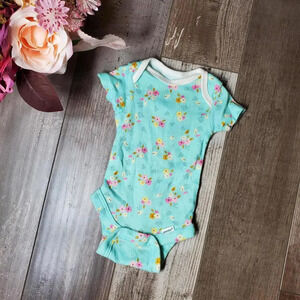 Gerber Newborn Baby Girl Floral Onesie